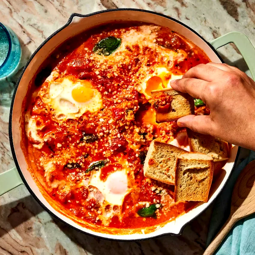15-Minute Eggs in Vodka Sauce