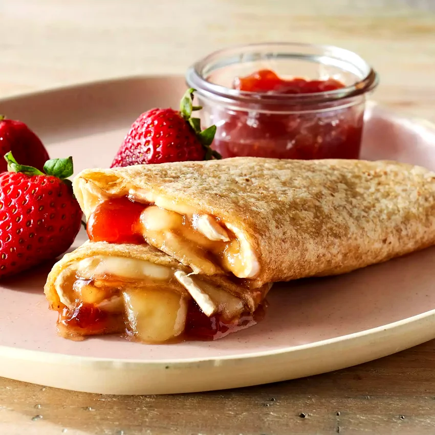 3-Ingredient Brie & Jam Wrap