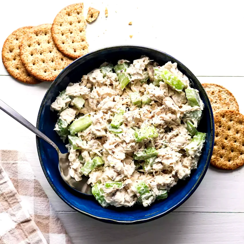 3-Ingredient Creamy Rotisserie Chicken Salad