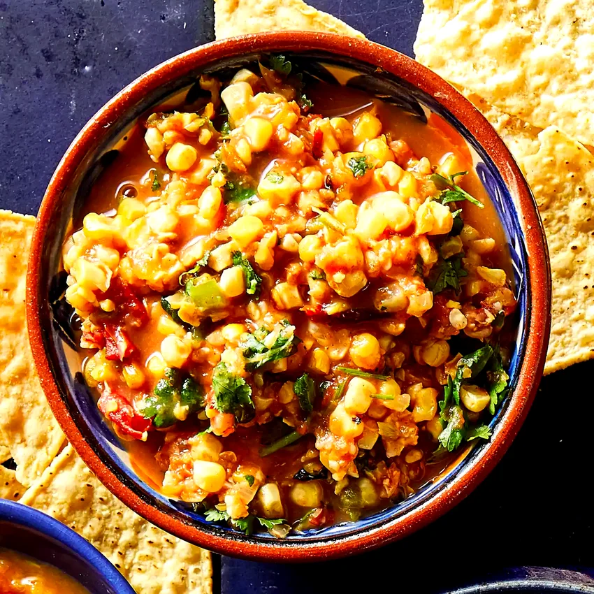 Air-Fryer Roasted Corn Salsa