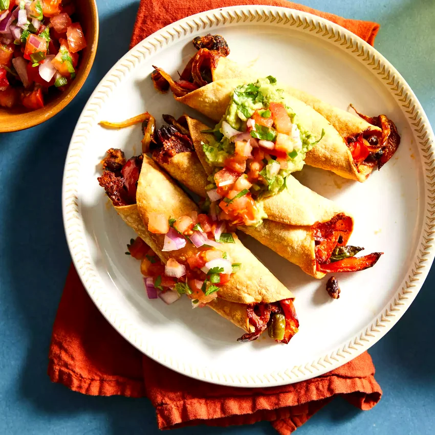 Air-Fryer Veggie Taquitos