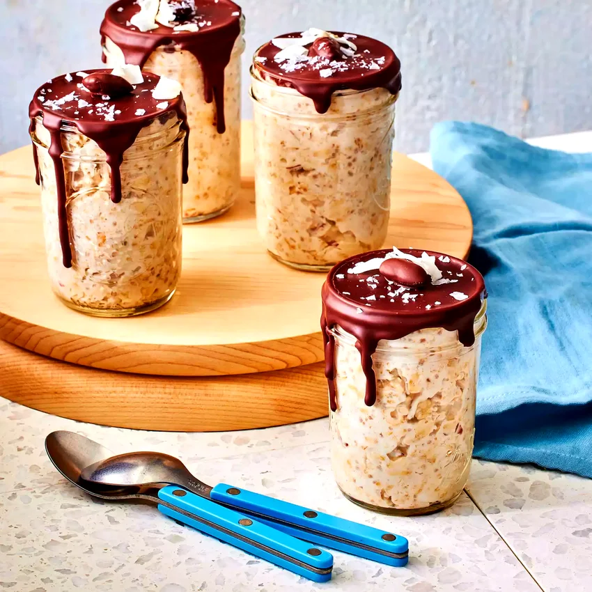 Almond Joy-Inspired Overnight Oats