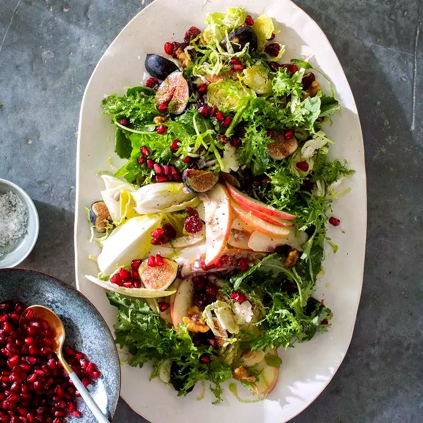 Apple, Fig & Brussels Sprouts Salad