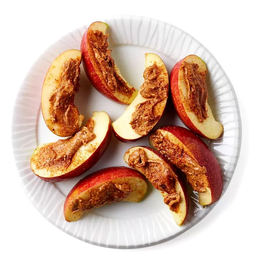 Apple with Cinnamon Almond Butter