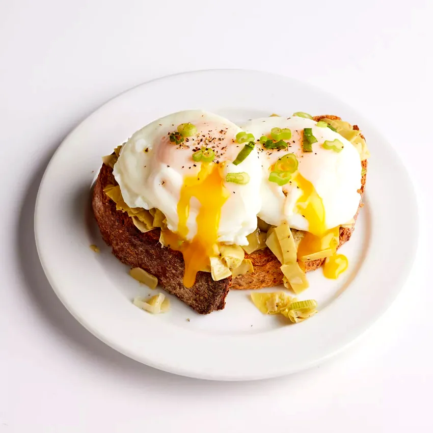 Artichoke & Egg Tartine