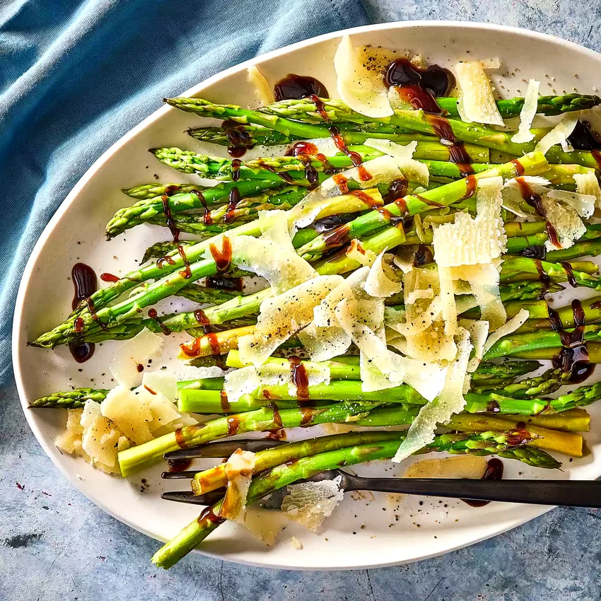 Asparagus with Balsamic & Parmesan