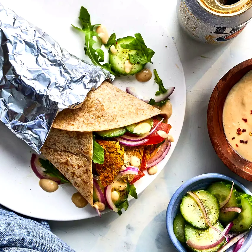 Baked Falafel Sandwiches