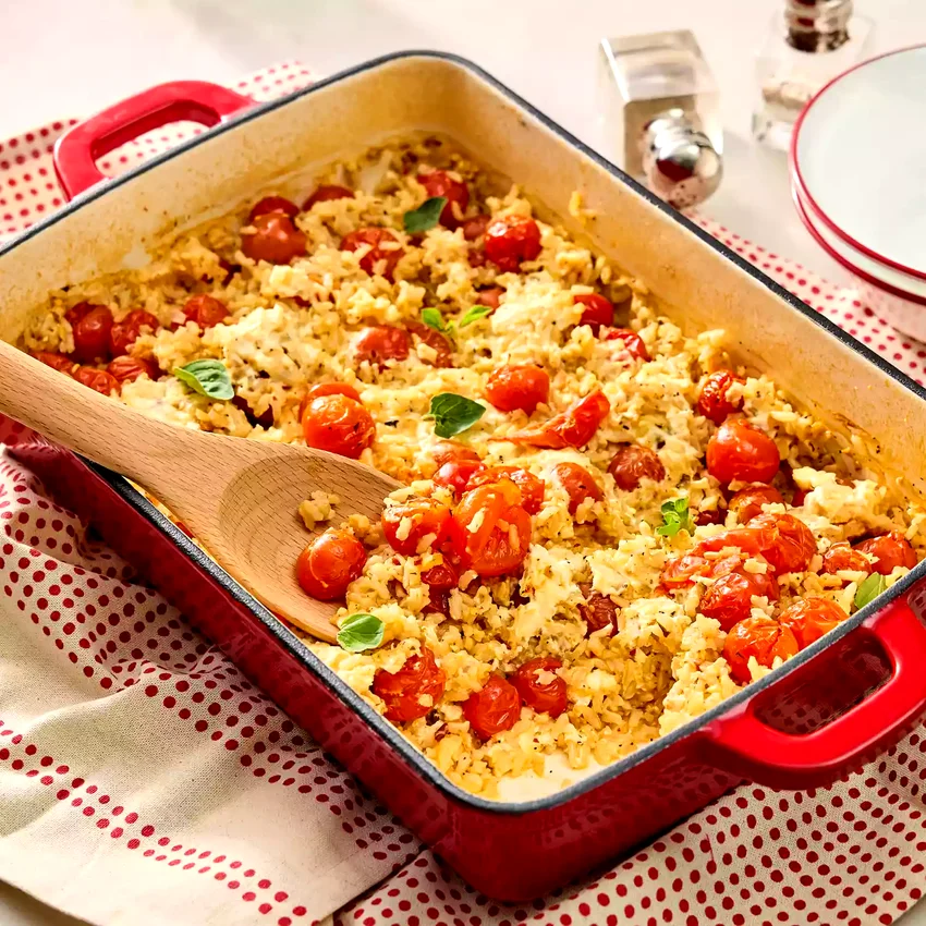 Baked Tomato & Feta Rice
