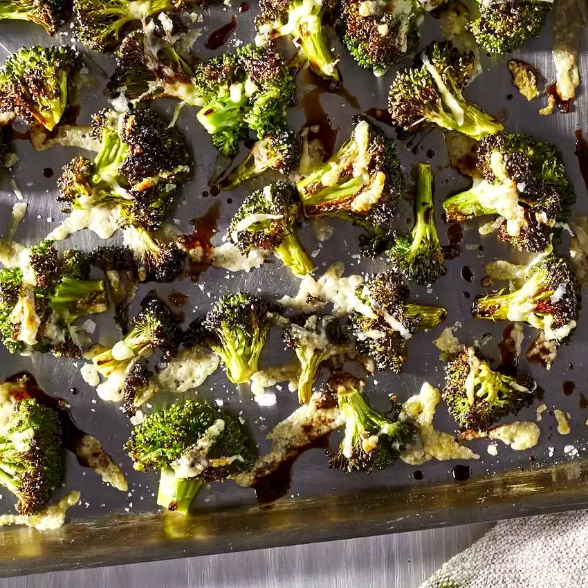 Balsamic & Parmesan Roasted Broccoli