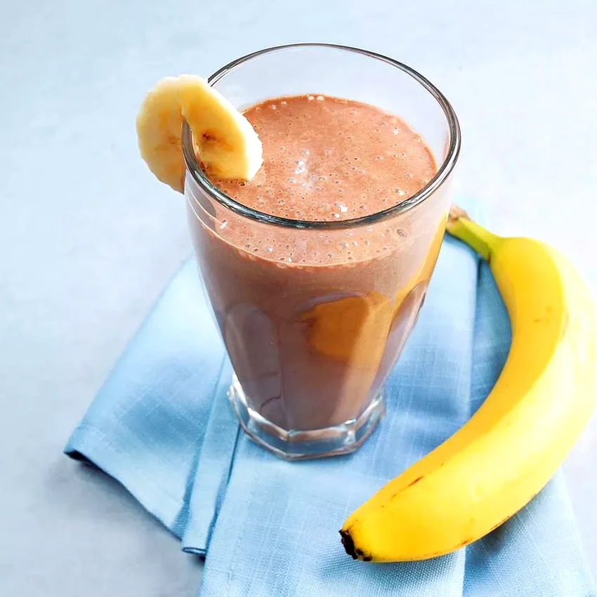 Banana-Cocoa Soy Smoothie