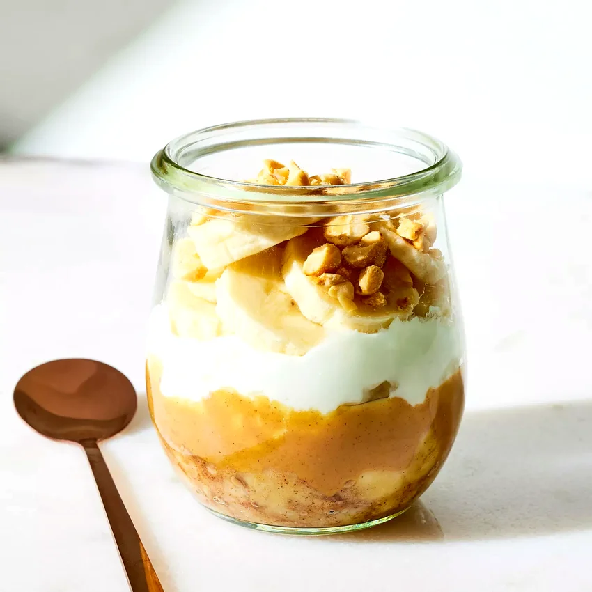 Banana–Peanut Butter Yogurt Parfait