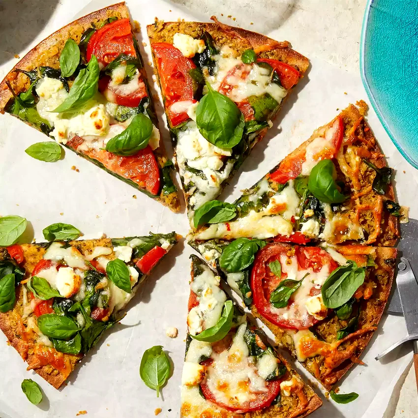 Basil-Chickpea Flatbread
