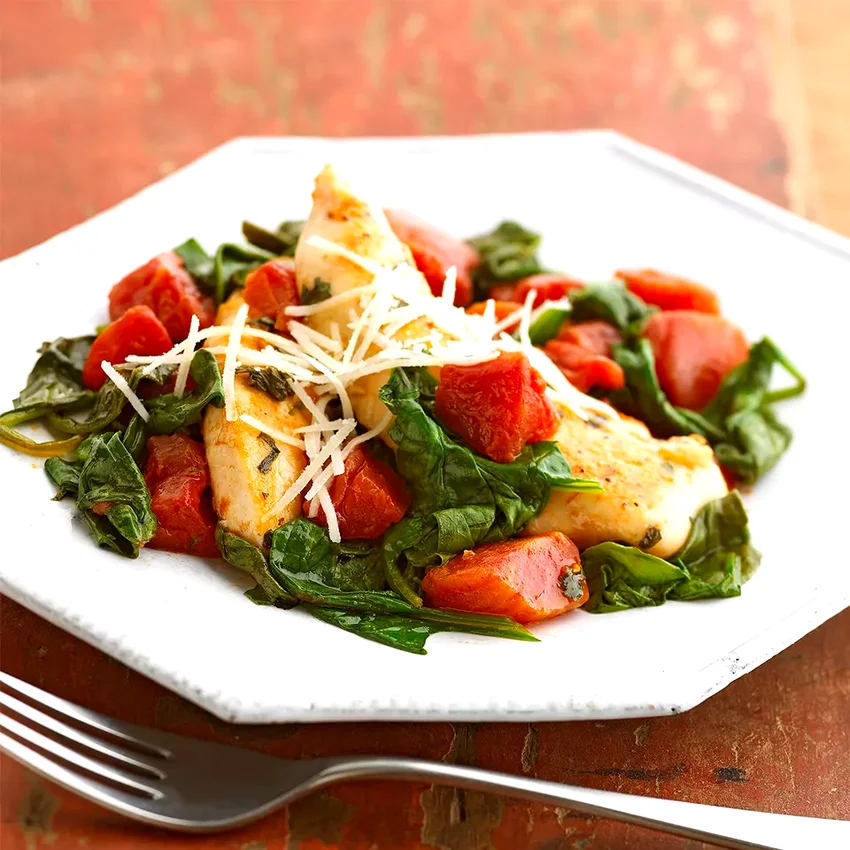 Basil-Tomato Chicken Skillet