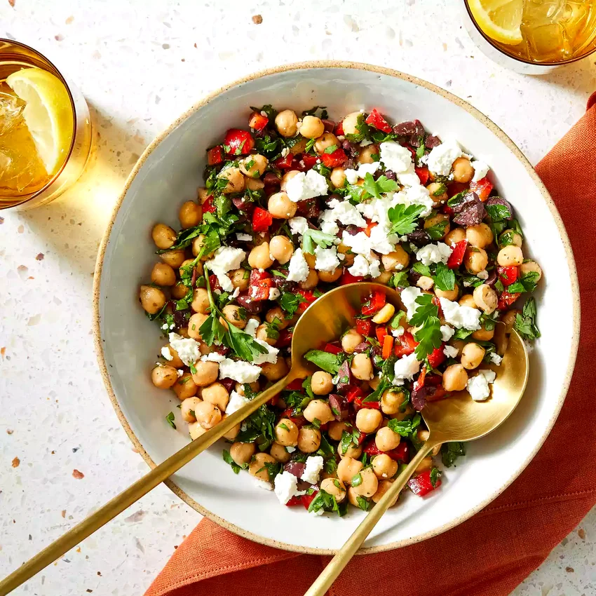 Bell Pepper & Feta Chickpea Salad