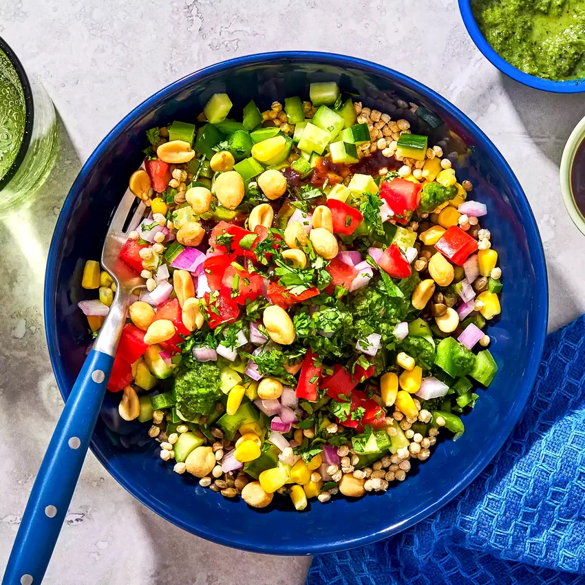 Bhel Puri-Inspired High-Fiber Salad