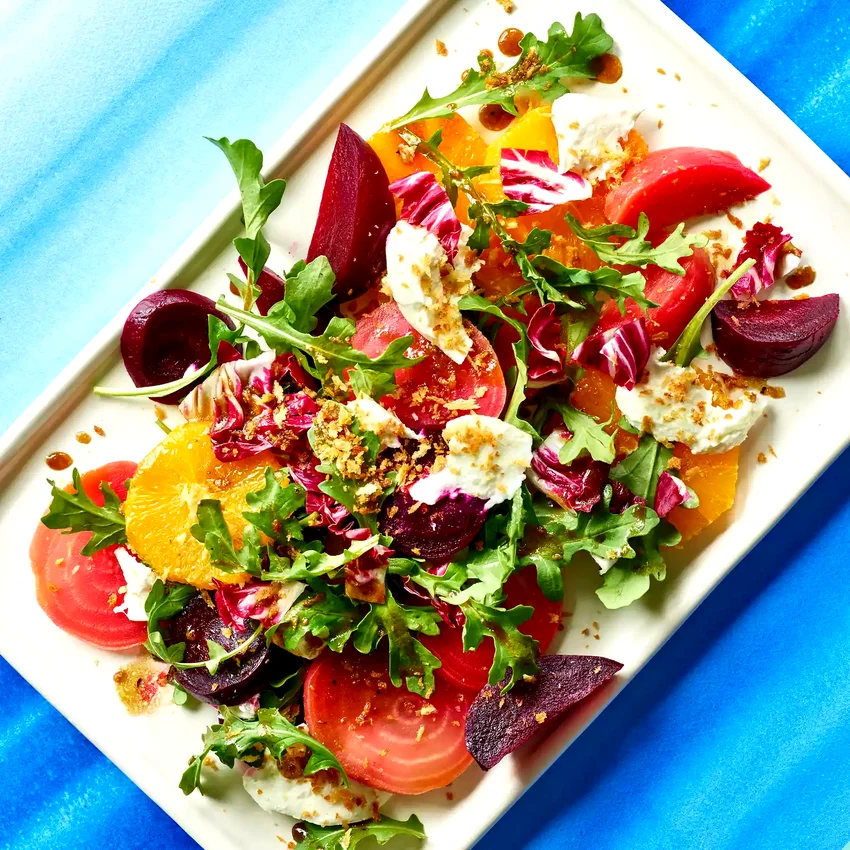 Bitter Greens Salad with Beets & Oranges