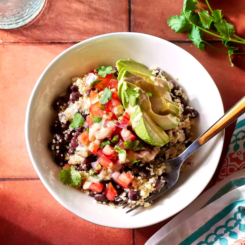 Black Bean-Quinoa Bowl