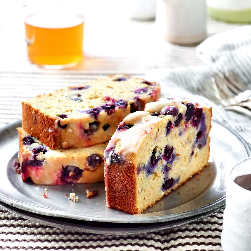 Blueberry-Lemon Ricotta Pound Cake
