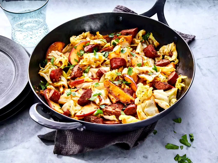 Cabbage & Kielbasa Skillet