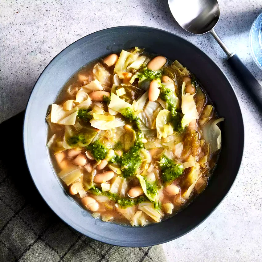 Cabbage & White Bean Soup