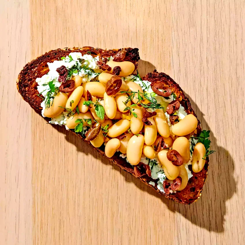 Cannellini Bean & Herbed Ricotta Toast