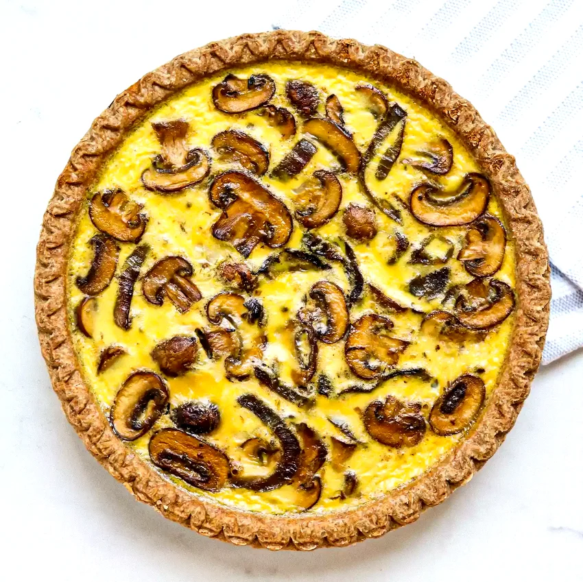 Caramelized Onion & Mushroom Quiche