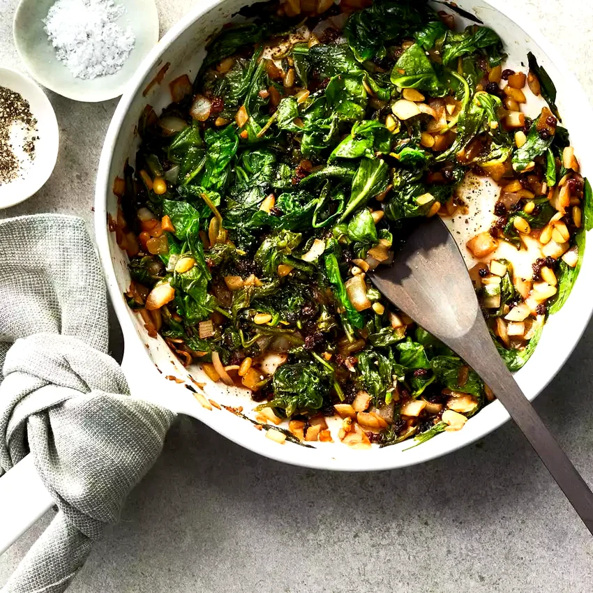 Catalan Spinach Sauté