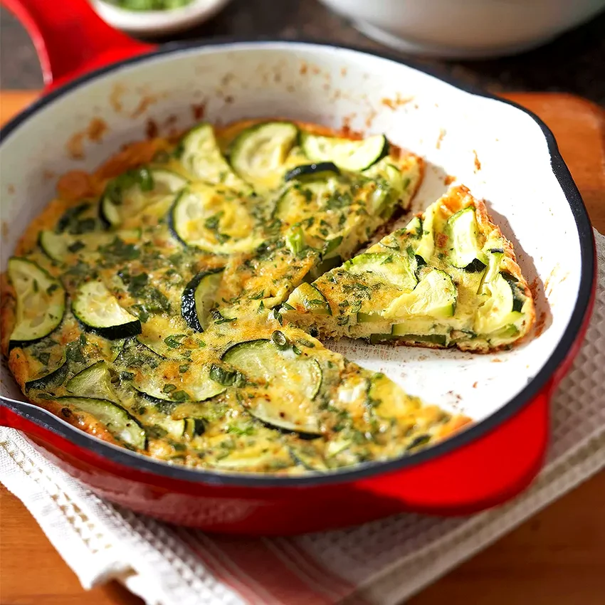 Cheddar and Zucchini Frittata