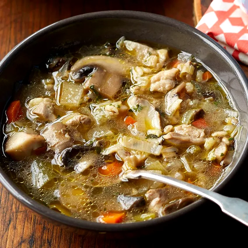 Chicken, Barley & Mushroom Soup