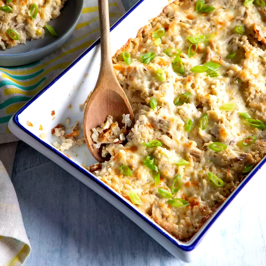 Chicken & Cauliflower-Rice Casserole