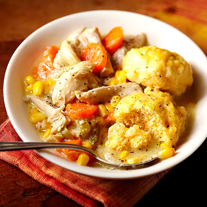 Chicken & Cornmeal Dumplings