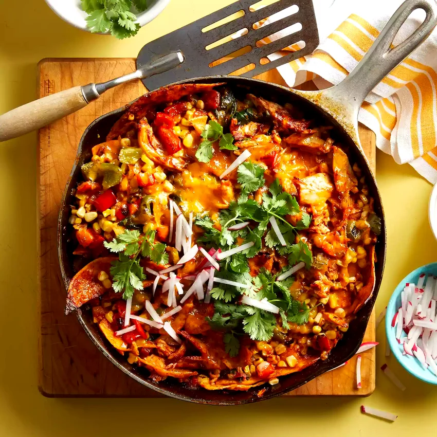 Chicken Enchilada Skillet Casserole