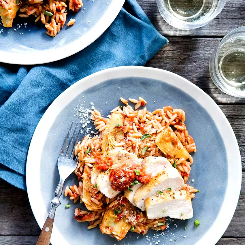 Chicken & Sun-Dried Tomato Orzo