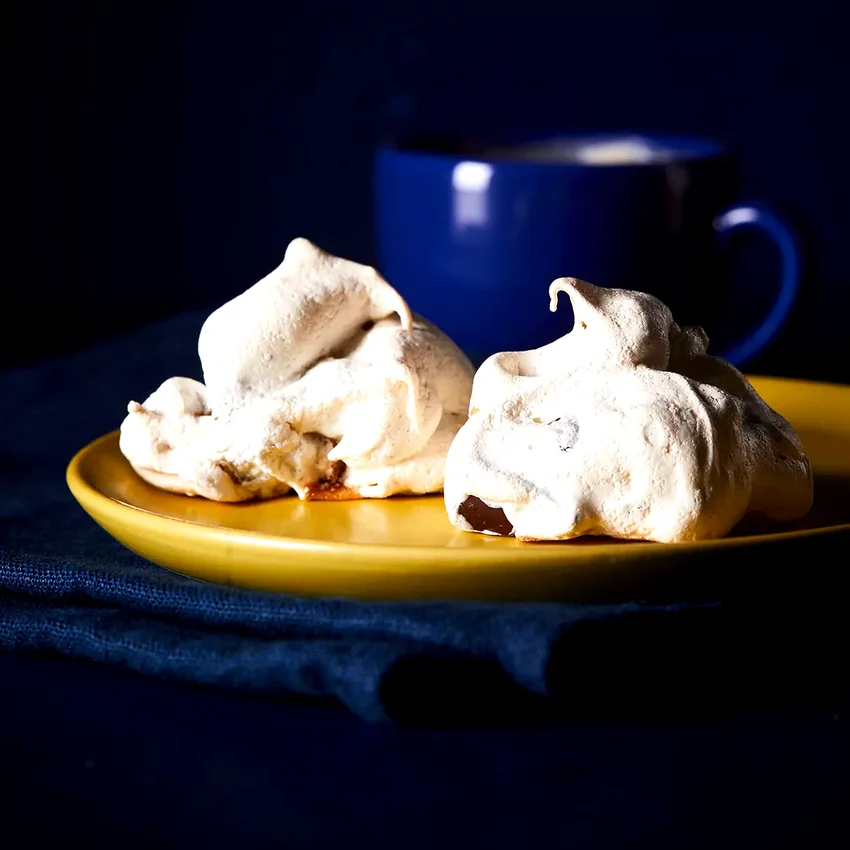 Chocolate Chunk-Walnut Meringue Cookies