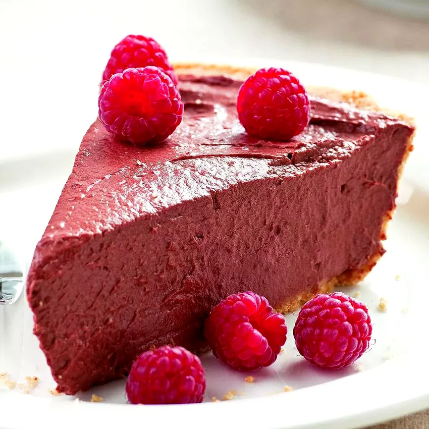 Chocolate Raspberry Tofu Pie