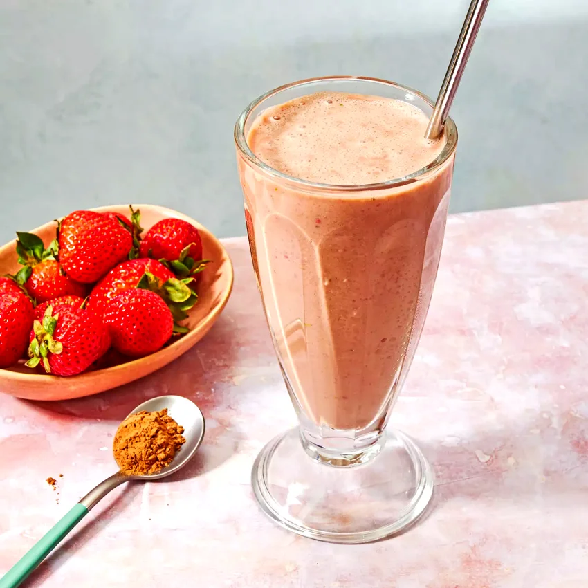 Chocolate-Strawberry Protein Shake
