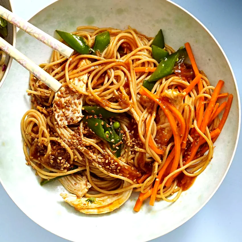 Classic Sesame Noodles with Chicken