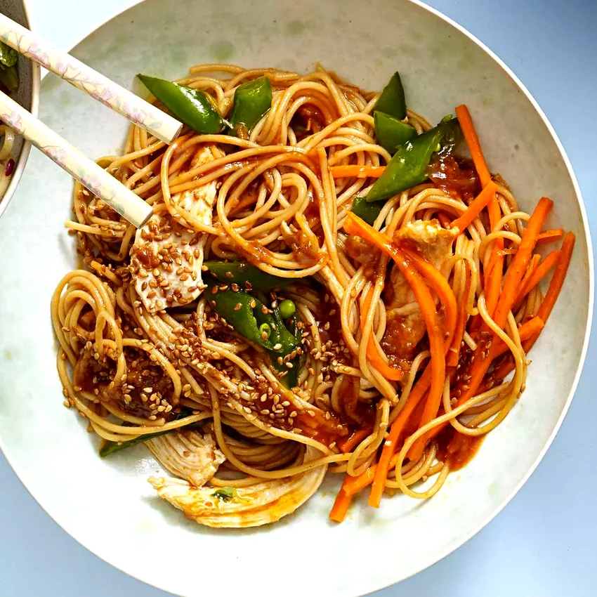 Classic Sesame Noodles with Chicken