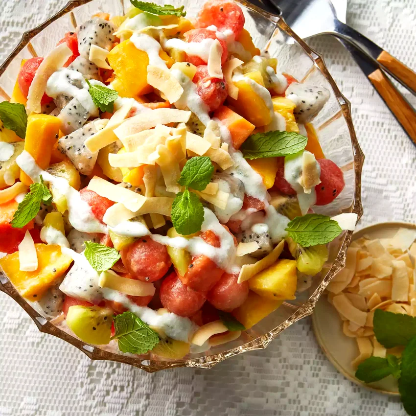 Coconut-Cream Fruit Salad