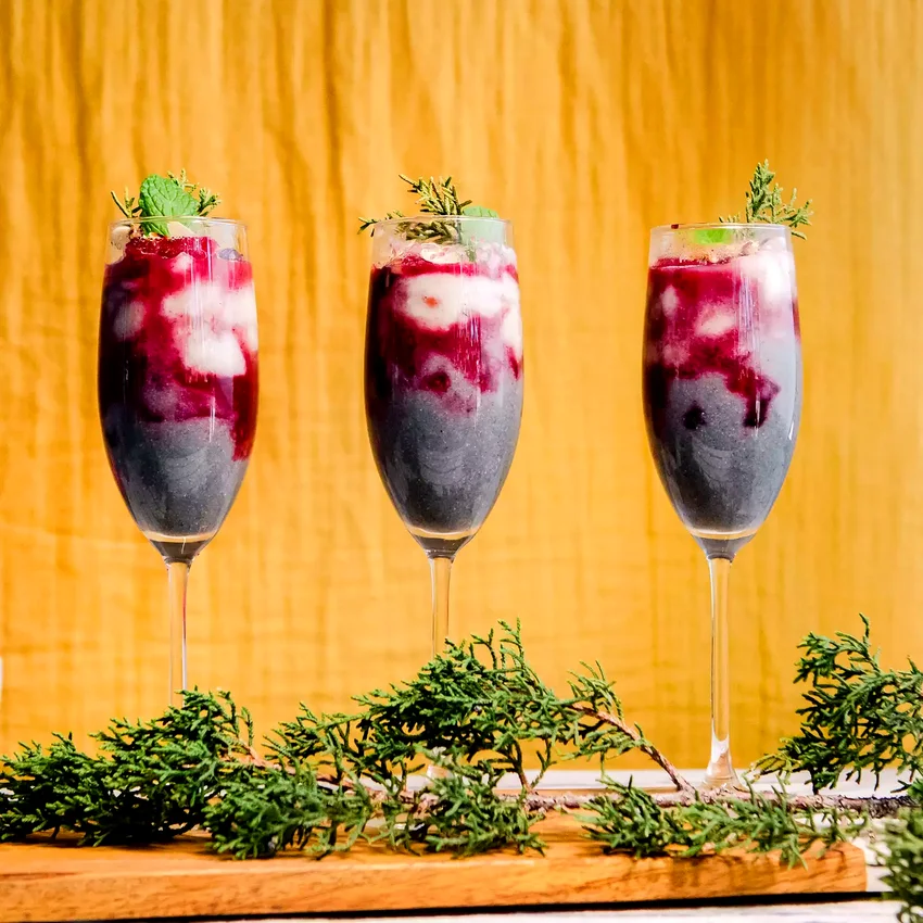 Corn Pudding & Apple-Berry Parfaits