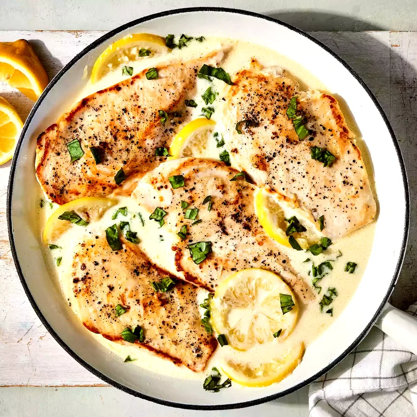 Creamy Lemon-Basil Chicken