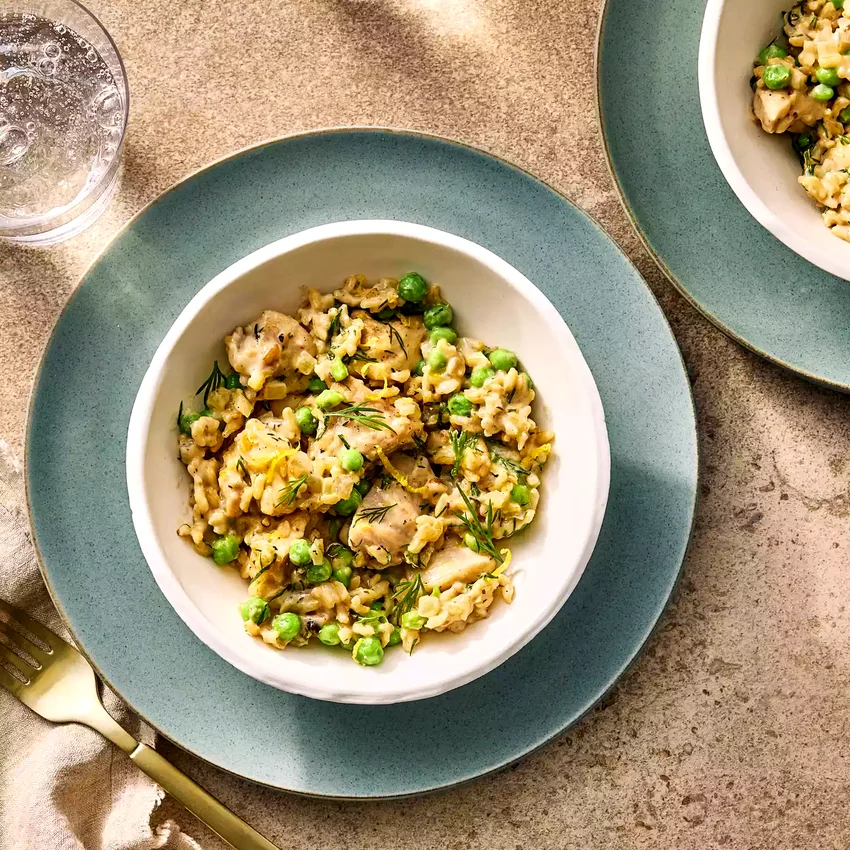 Creamy Lemon-Dill Chicken & Rice Casserole