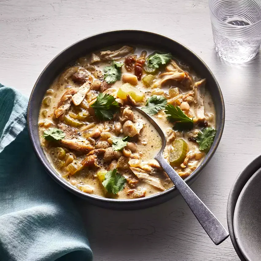 Creamy White Chili with Cream Cheese