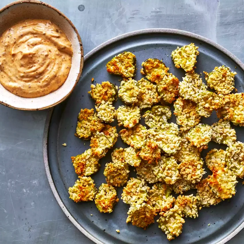 Crispy Air-Fryer Pickle Chips