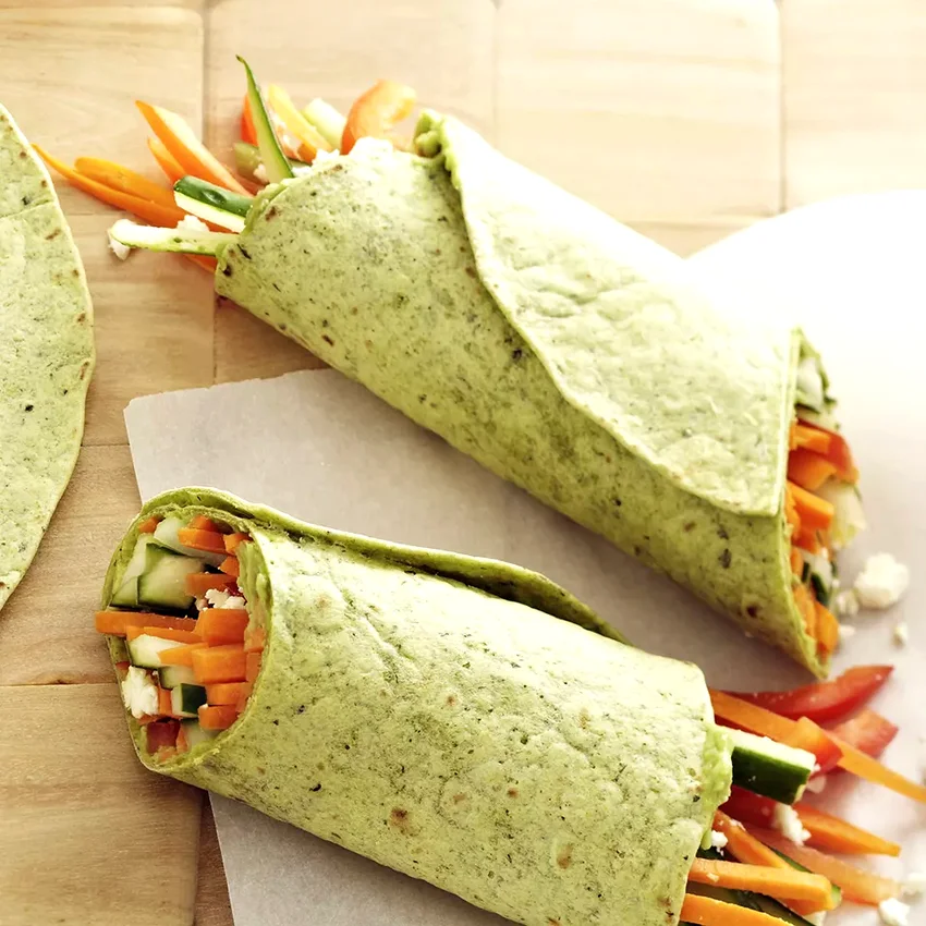 Crunchy Veggie Wraps