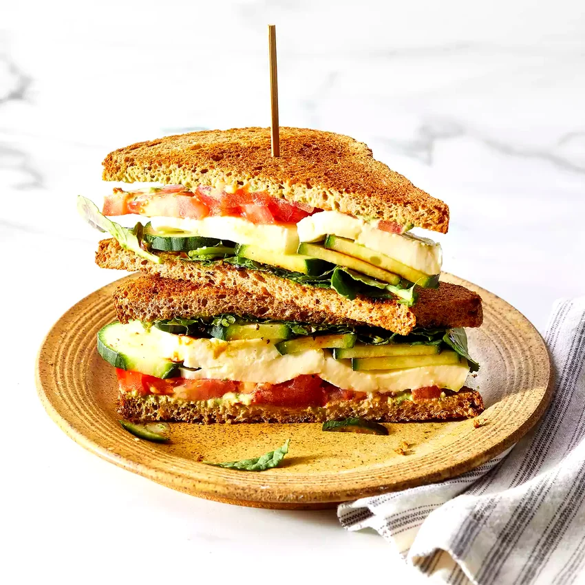 Cucumber Caprese Sandwich