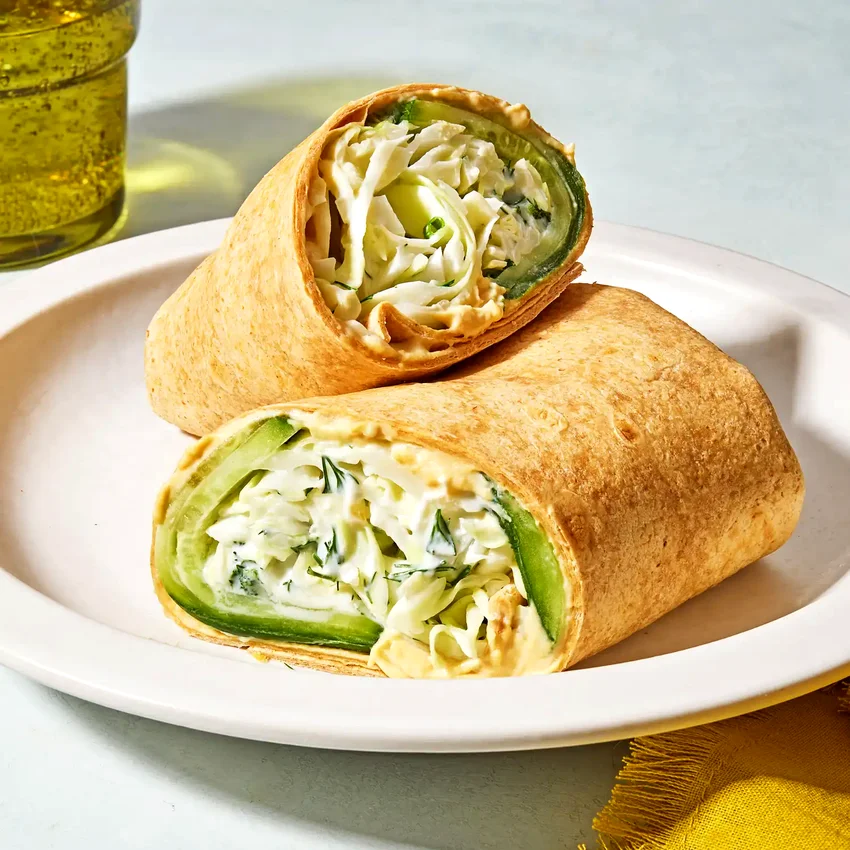 Cucumber-Hummus Wrap