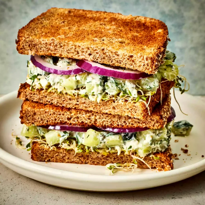 Cucumber Salad Sandwich