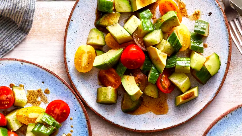 Cucumber, Tomato & Avocado Salad