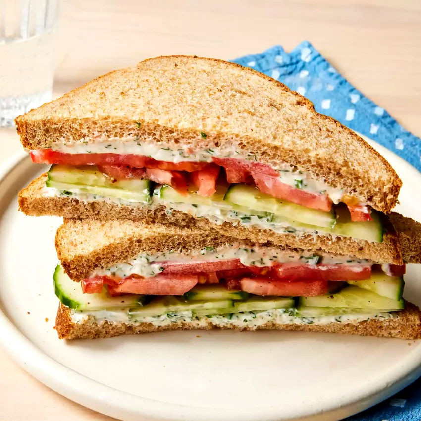Cucumber & Tomato Sandwich